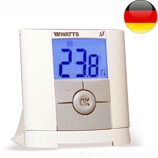 Термостат комнатный беспроводной с жк дисплеем Watts